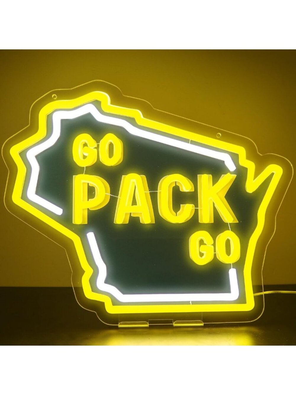 Neon Wall Decor for Bedroom - LED Team Chant Signs, Perfect for Dorm & Man Cave